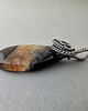 wisiory Fenya - wisiorek z agatem i oksydowanym srebrem, wire wrapping 2