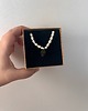 wisiory Handmade naszyjnik z naturalnych pereł z ciemną Jeżynką maliną 1