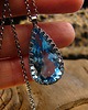wisiory Naszyjnik Amulet Mocy - Topaz Swiss Blue Srebro 6