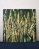 obrazy Obraz ręcznie malowany na płótnie 60 x 60 cm - Złote plony 1