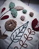 poduszki plecione Jesienna poduszka Boho punch needle 2