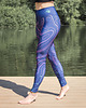 legginsy Sportowe legginsy damskie z wysokim stanem POZIOMICE granatowe XS 2