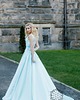 suknie ślubne Satynowa suknia ślubna z kokardą / KENDALL BLUE 2