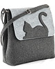torby na ramię Duża Torebka Filcowa - Listonoszka z Kotem 1