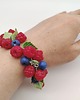 komplet biżuterii Komplet maliny i borówki handmade bransoletka kolczyki 1
