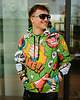 bluzy męskie Męska Bluza Expres Zamek DR.CROW Komiks Green 5