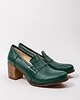 botki damskie SKÓRZANE PÓŁBUTY ZAPATO 250  ZIELONY 2