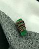 broszki Jaspis cesarski broszka wire wrapping 5