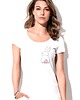 t-shirt damskie Koszulka damska biała Króliczek 1