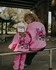 bluzy dla dziewczynki Bluza oversize Teddyland różowa 3