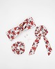 gumki do włosów Scrunchie/frotka Białe kwiaty 1