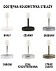 lampy stołowe Szara lampka nocna w stylu skandynawskim ALMADA 9