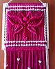 makramy Makrama motyl w kwadracie BOHO 1