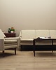 fotele Fotel kremowy, duński design, lata 70, produkcja: Dania 1