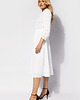 sukienki midi damskie Haftowana biała sukienka 1