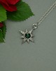 wisiory Mały wisiorek róża wiatrów zielony onyks wire wrapping 2