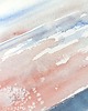 obrazy Akwarela Kwiat Zachód nad oceanem oryginalny obraz A5 21x15 cm 2