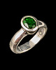 pierścionki srebrne Pierścionek szlachetny tsavoryt 3