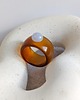 pierścionek z żywicy Masywny Pierścionek z Kamieniem Naturalnym Chunky Jelly Ring 1 1