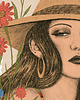 plakaty Letni kapelusz , kobiecy plakat, ilustracja 1