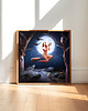 plakaty Surrealistyczny Plakat "Witch's Romance" Kolaż 30x30cm 4