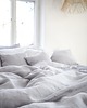 pościel Lniana Poszewka Na Kołdrę TROCZKI LIGHT GRAY 1