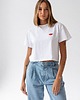 t-shirt damskie T-shirt Crop-Voila Biały Usta 3