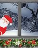 naklejki ścienne do pokoju dziecka Naklejka na okno Święty Mikołaj 1
