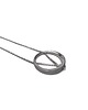 wisiory MINIMAL BIG necklace / black silver 5