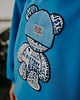 bluza z kapturem damska Bluza oversize Blue Teddy dla mamy i taty 6