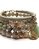 bransoletki z kamieni naturalnych Ivory and pistachios vol. 7 /27.11.24/ - set 1