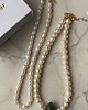 chokery Naszyjnik choker perły oliwka 1