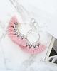 kolczyki chwosty  Kolczyki z chwostami Boho Big - Pink 1