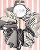 gumki do włosów XL duża gumka do włosów jedwab naturalny scrunchie szara grafitowa 2