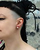 kolczyki wire wrapping Srebrne minimalistyczne kolczyki unisex 6