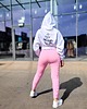 bluza z kapturem damska Bluza Reglan Zamek 'QUEEN OF POLE DANCE 1