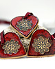 ozdoby choinkowe Ceramiczne serca z mandalą - ozdoby choinkowe 4