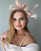 fascynatory Fascynator  LA  VIE pudrowy róż  /oraz  inne kolory 4