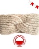opaski do włosów Wełniana opaska handmade z alpaki i merino, miękka, ciepła, beżowa 1
