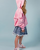 bluzy dla dziewczynki Pink hoodie tie dye 1