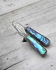 kolczyki wire wrapping Muszla paua  - kolczyki 2