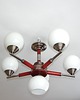 lampy wiszące Żyrandol  ,lata 60 5