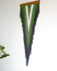 makramy Makrama. Dekoracja ścienna  z wełny. "Green flame" 2