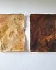 obrazy Abstrakcja Wabi Sabi nr 14, 47x36 cm, pigmenty ziemne, akryl 2