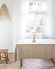obrusy i serwetki Lniany obrus z listwą  RUSTIC 4