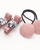 ozdoby do włosów dla dzieci Gumki do włosów  Linen dusty pink 3