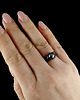 pierścionki srebrne Dark pearl 3