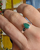 pierścionki srebrne Szmaragdowy pierścień 3