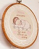 obrazy i plakaty do pokoju dziecięcego Haftowana personalizowana metryczka, pamiątka narodzin w oprawie 20 cm 4