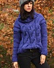 swetry damskie Ręcznie robiony sweter z wełną grube warkocze ARTISANAL HANDMADE 2